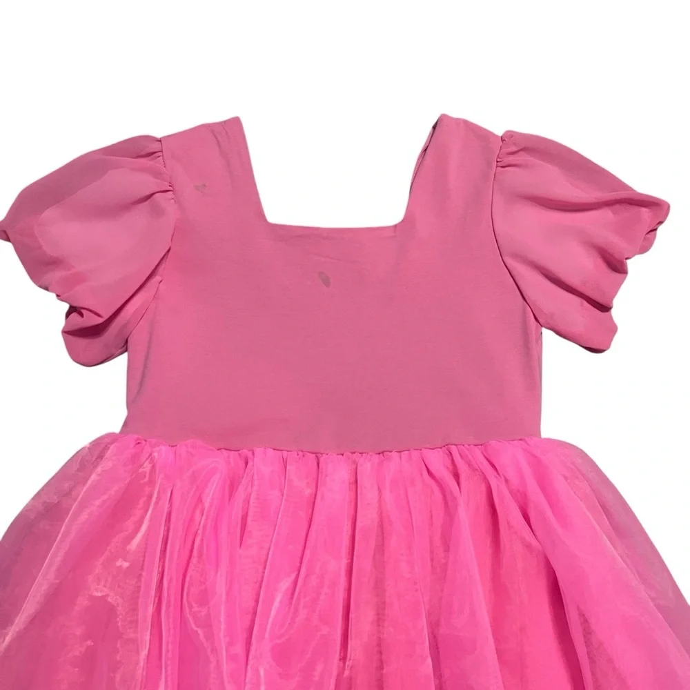 Holly & Bloom 10Y Pink Puff Sleeve Dress